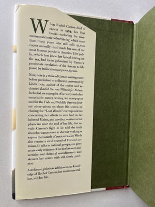 Lost Woods: The Discovered Writing of Rachel Carson (inscribed by Linda Lear)