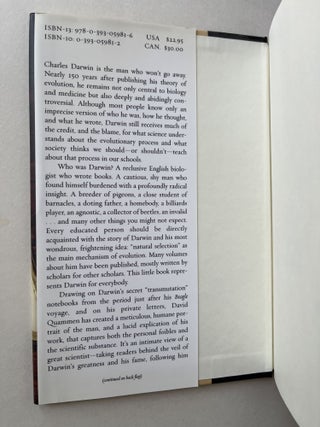 The Reluctant Mr. Darwin: An Intimate Portrait of Charles Darwin and the Making of His Theory of Evolution (inscribed to Jim Harrison)