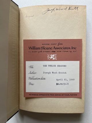 The Twelve Seasons: A Perpetual Calendar for the Country (signed)
