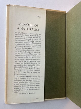 Memoirs of a Naturalist (inscribed)
