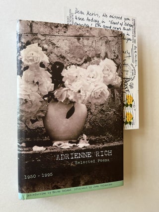 Item #1697 Adrienne Rich: Selected Poems 1950-1995 (with postcard signed by Rich and Boland)....
