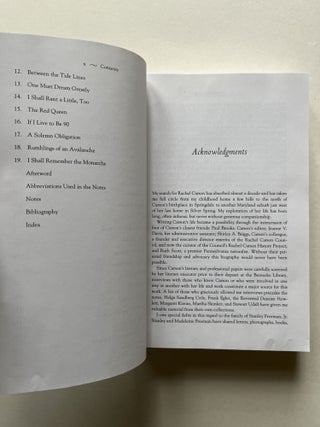 Rachel Carson: Witness for Nature (uncorrected proof)