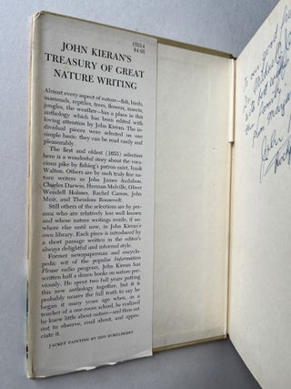 John Kieran's Treasury of Great Nature Writing (signed with inclusions)