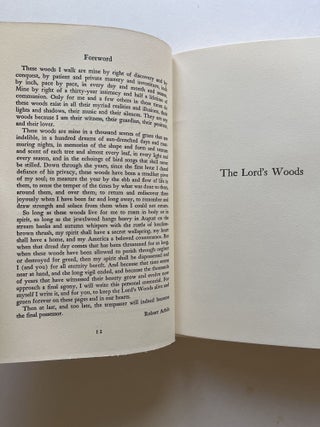 The Lord's Woods: The Passing of an American Woodland (inscribed)