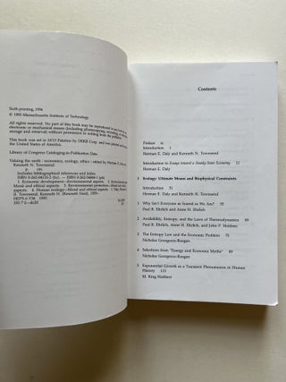 Valuing the Earth: Economic, Ecology, Ethics (signed)