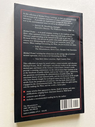 Chronicling the West: Thirty Years of Environmental Writing (signed)