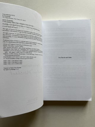 Science and Nature: Past, Present, and Future (signed)