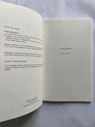 Banished Immortal: Visions of Li T'ai-po (inscribed to Jim Harrison)