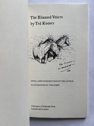 The Blizzard Voices: Poems (inscribed to Jim Harrison)