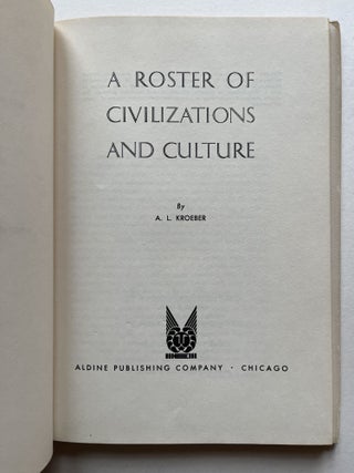 A Roster of Civilizations and Culture (family association copy)