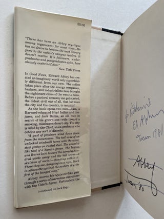 Good News: A Novel (inscribed, one of Abbey's own copies)