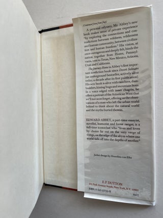The Journey Home: Some Words in Defense of the American West (inscribed, one of Abbey's own copies)