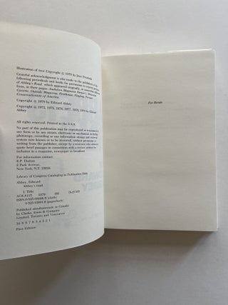 Abbey's Road (inscribed, one of Abbey's own copies)