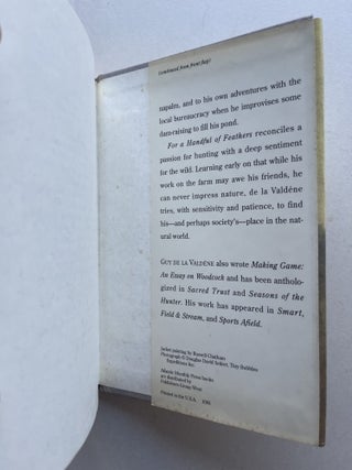 For a Handful of Feathers (association copy)