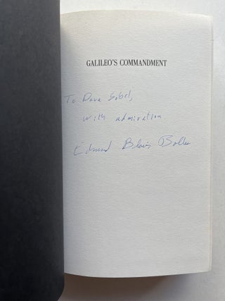 Galileo's Commandment: An Anthology of Great Science Writing (inscribed to Dava Sobel)