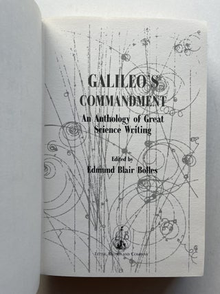 Galileo's Commandment: An Anthology of Great Science Writing (inscribed to Dava Sobel)