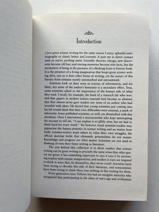 Galileo's Commandment: An Anthology of Great Science Writing (inscribed to Dava Sobel)