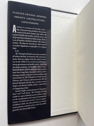 The Triumph of Doubt: Dark Money and the Science of Deception (inscribed to Dava Sobel)