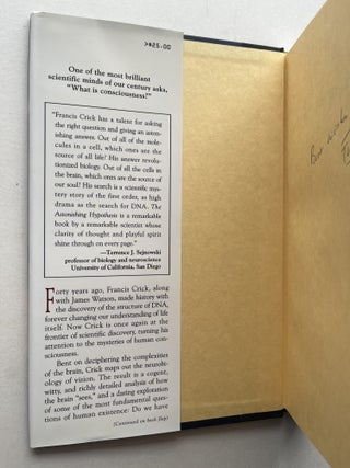 The Astonishing Hypothesis: The Scientific Search for the Soul (inscribed to Beat poet Michael McClure)