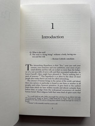The Astonishing Hypothesis: The Scientific Search for the Soul (inscribed to Beat poet Michael McClure)