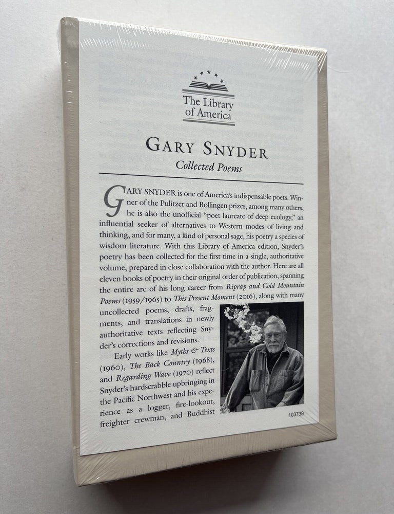 Item #1898 Collected Poems. Gary Snyder.