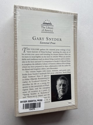 Item #1899 Essential Prose. Gary Snyder