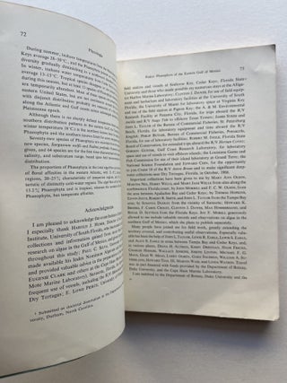 Phaeophyta of the Eastern Gulf of Mexico, Phycologia Vol. 7, No. 2 (Sylvia Earle's dissertation, signed)