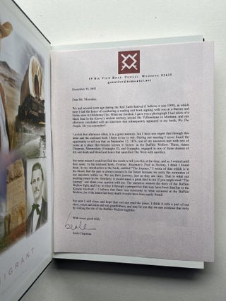 Promise: Bozeman's Trail To Destiny (with a signed letter to N. Scott Momaday)