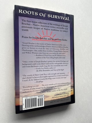 Roots of Survival: Native American Storytelling and the Sacred (inscribed to illustrator Barry Moser)