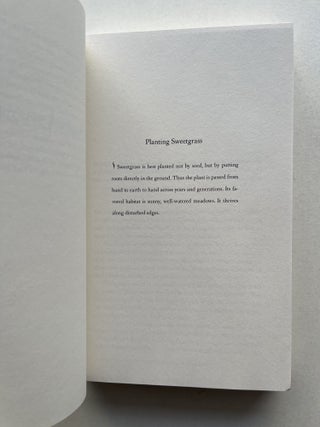 Braiding Sweetgrass: Indigenous Wisdom, Scientific Knowledge and the Teachings of Plants (inscribed)