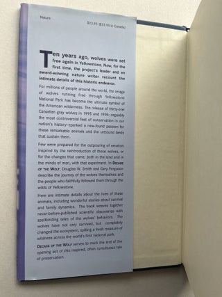 Decade of the Wolf: Returning the Wild to Yellowstone (inscribed to US Senator John V. Tunney)