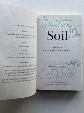 Soil: The Story of a Black Mother's Garden (inscribed)