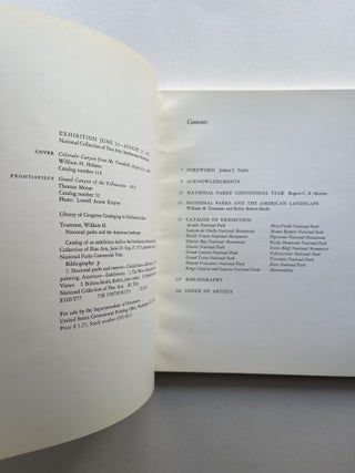 National Parks and the American Landscape (with signed letter)