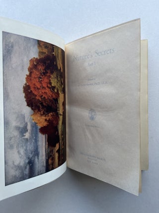 Nature's Secrets, Part I and II (two volumes, both inscribed)
