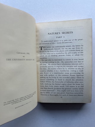 Nature's Secrets, Part I and II (two volumes, both inscribed)