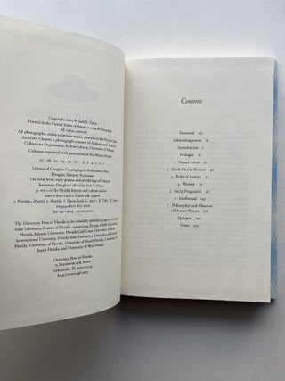 The Wide Brim: Early Poems and Ponderings of Marjory Stoneman Douglas (signed by the editor, Jack E. Davis)
