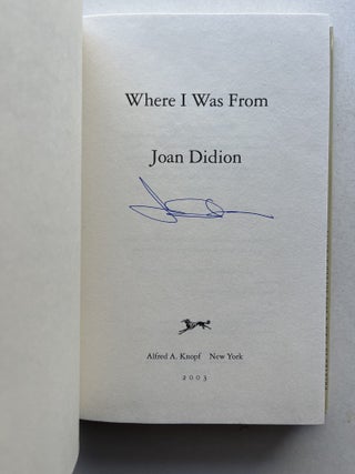 Where I Was From (signed)
