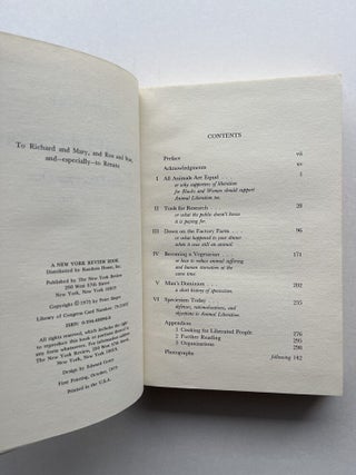 Animal Liberation (inscribed)