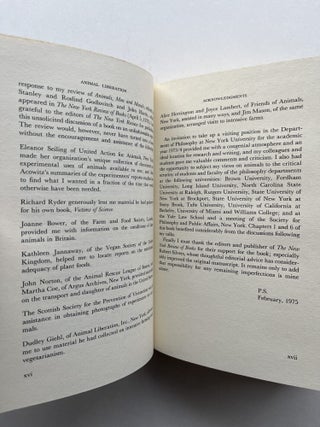 Animal Liberation (inscribed)