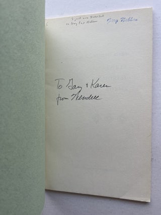 Three Memorial Poems (inscribed to Gary Paul Nabhan)
