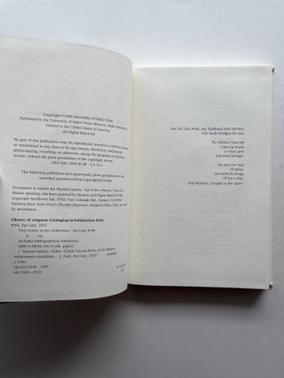 One Winter in the Wilderness (inscribed)