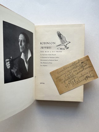 Robinson Jeffers: The Man and His Work (Loren Eiseley's copy)