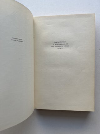 Robinson Jeffers: The Man and His Work (Loren Eiseley's copy)