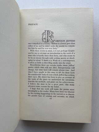 Robinson Jeffers: The Man and His Work (Loren Eiseley's copy)