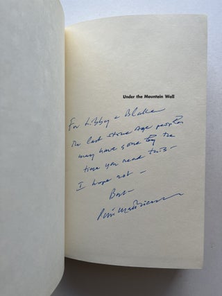 Under the Mountain Wall: A Chronicle of Two Seasons in the Stone Age (inscribed)