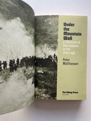 Under the Mountain Wall: A Chronicle of Two Seasons in the Stone Age (inscribed)