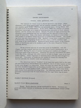 Game Birds & Mammals of California: a laboratory syllabus