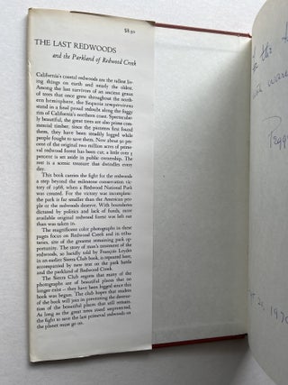 The Last Redwoods, and the Parkland of Redwood Creek (inscribed by Peggy Wayburn)