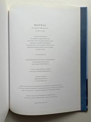 Mistral: The Legendary Wind of Provence (inscribed to Joan Didion)