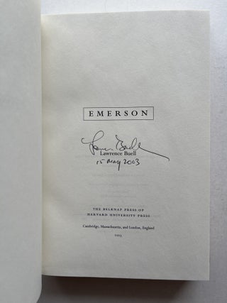 Emerson (inscribed to Richard T. T. Forman)